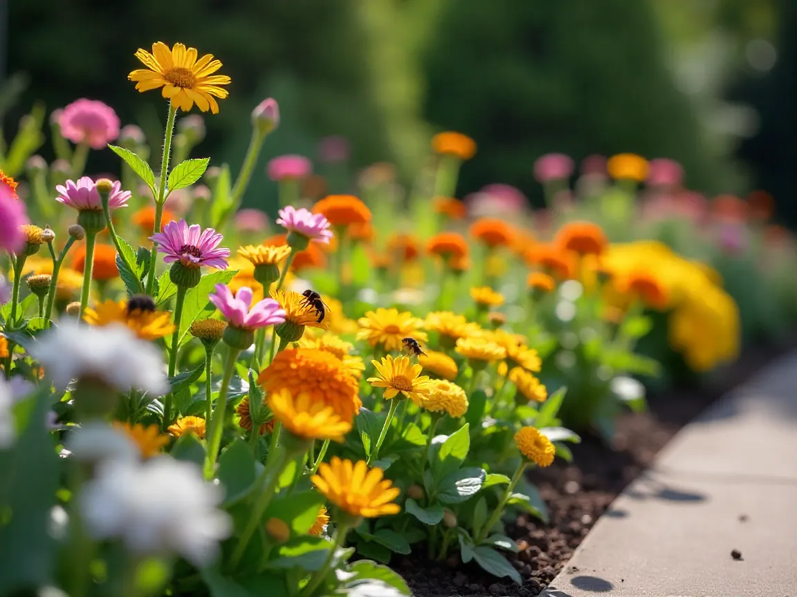 Beautiful flowerbed garden design